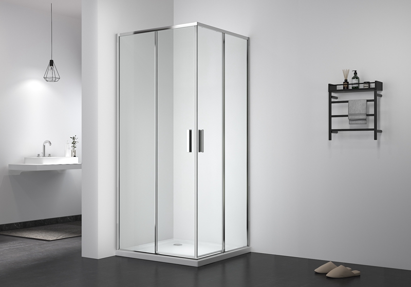 EX-507 5/6mm posuvný tenký sprchový kout bez spodní lišty